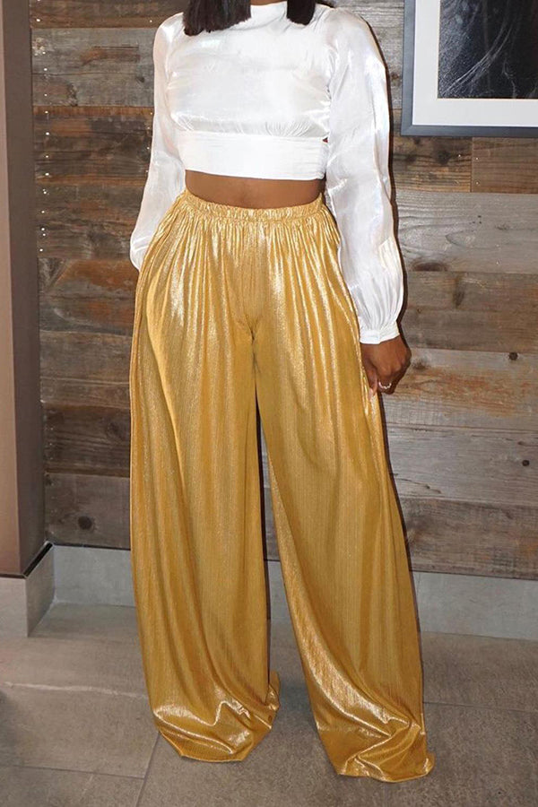 High-waist Stylish Wide Leg Pants